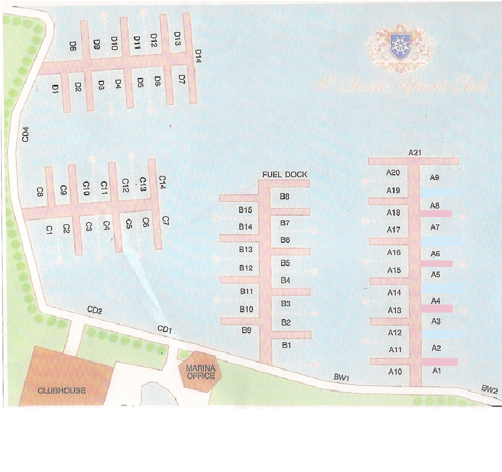 Harbour Layout St. Charles Yacht Club